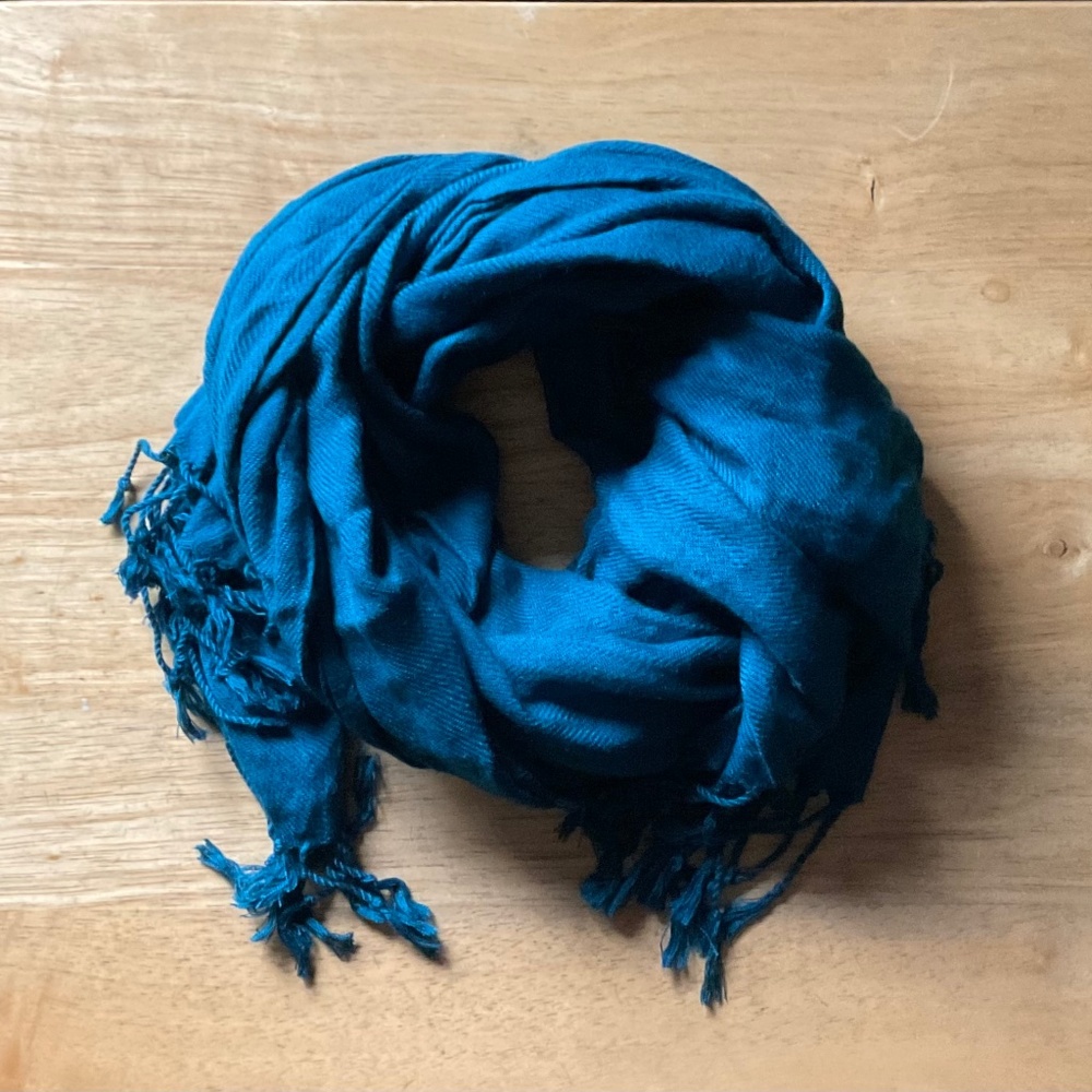 Blue Pashmina-Style Scarf